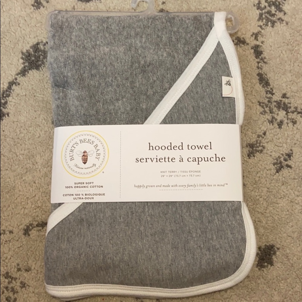 Burts Bees Baby hooded towel